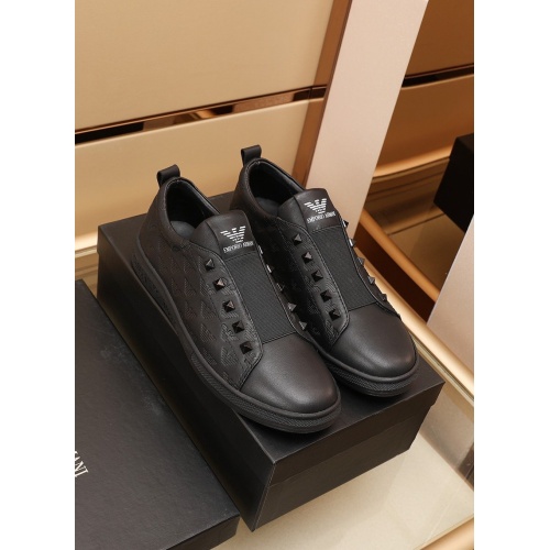 Armani Casual Shoes For Men #867555 $85.00 USD, Wholesale Replica Armani Casual Shoes