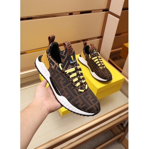 Replica Fendi Casual Shoes For Men #867565 $88.00 USD for Wholesale