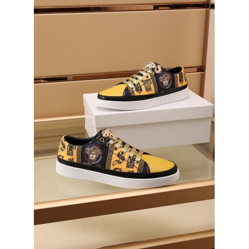 Replica Versace Casual Shoes For Men #867655 $85.00 USD for Wholesale