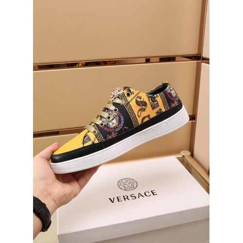 Replica Versace Casual Shoes For Men #867655 $85.00 USD for Wholesale