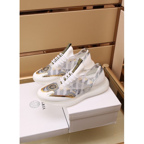 Replica Versace Casual Shoes For Men #867658 $88.00 USD for Wholesale