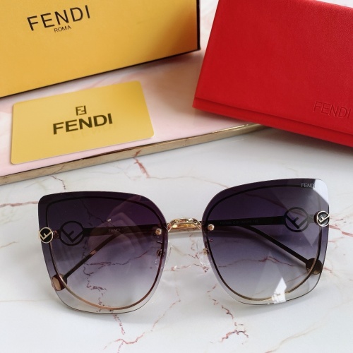 Fendi AAA Quality Sunglasses #867881 $48.00 USD, Wholesale Replica Fendi AAA Quality Sunglasses
