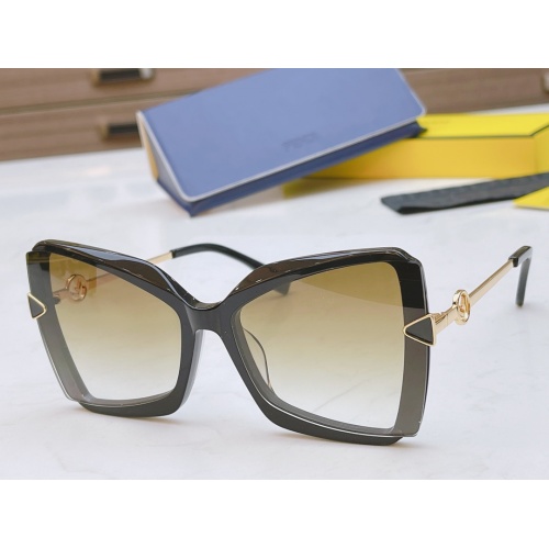 Fendi AAA Quality Sunglasses #867886 $50.00 USD, Wholesale Replica Fendi AAA Quality Sunglasses