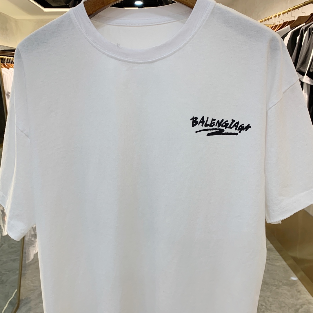 Balenciaga T-Shirts Short Sleeved For Men #856395 $42.00 USD, Wholesale