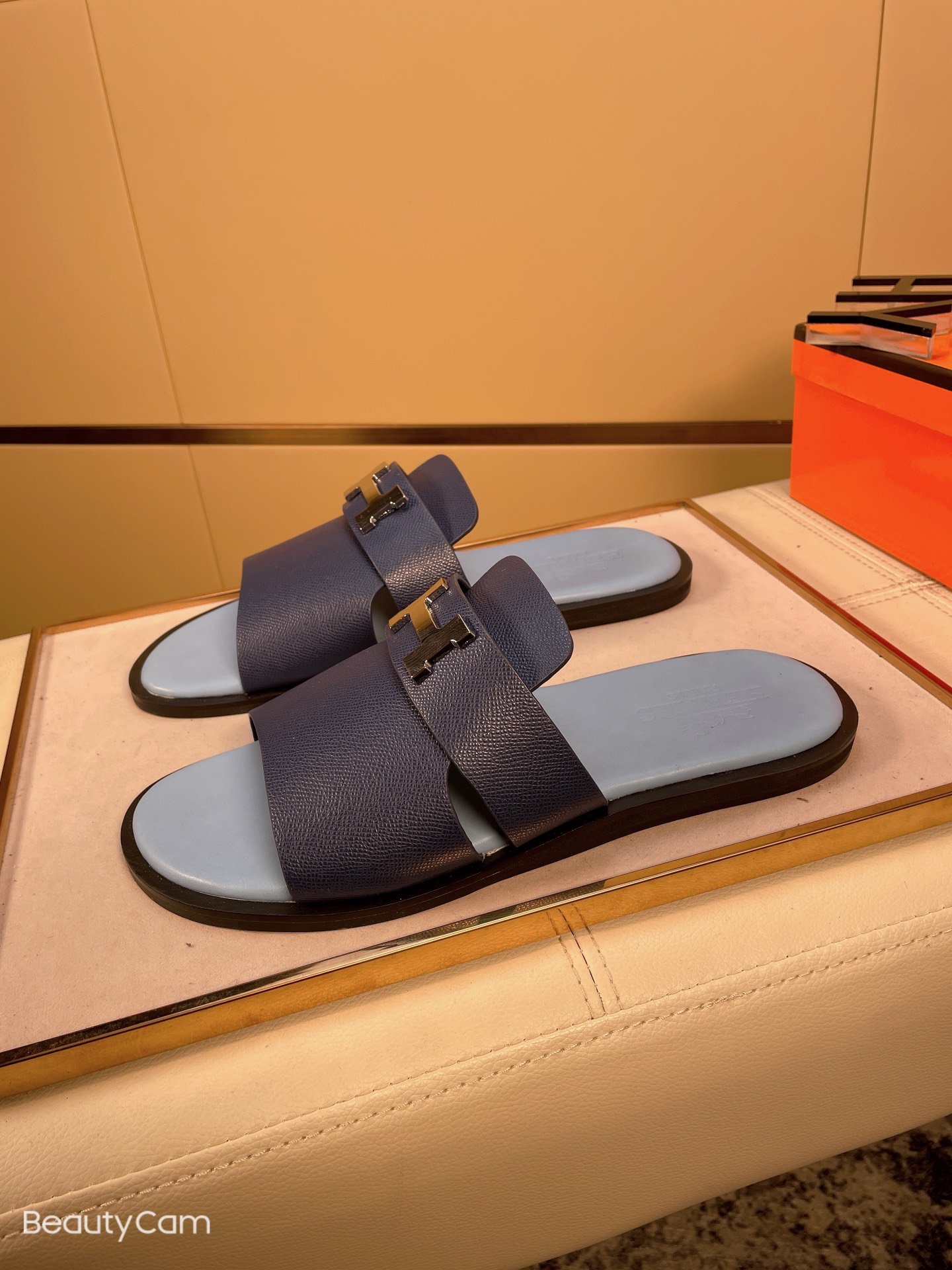 hermes patent leather sandals