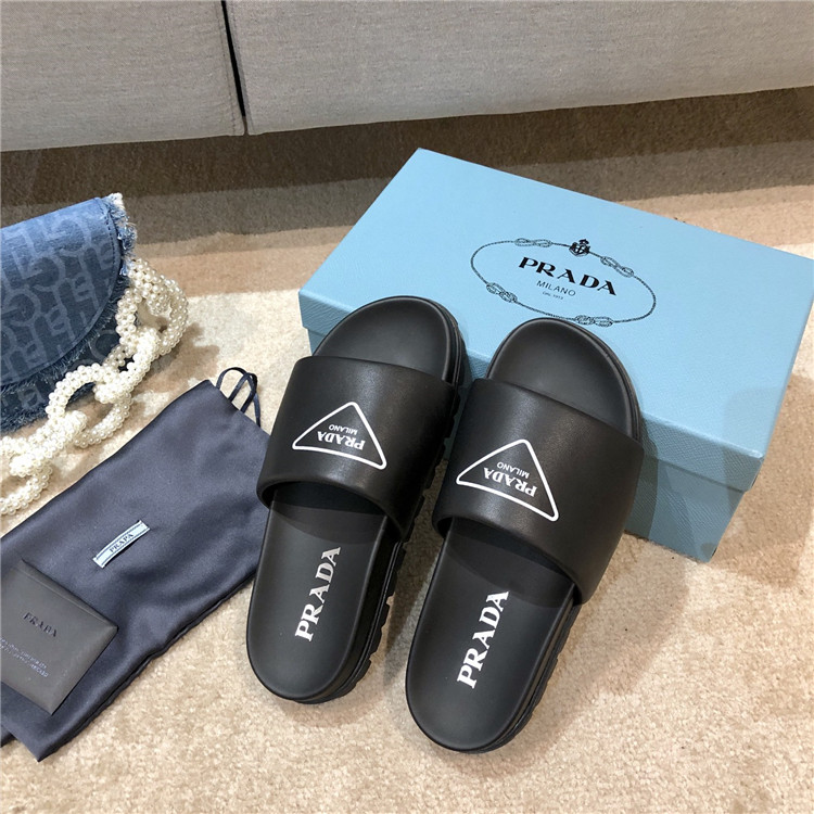 yellow prada slippers
