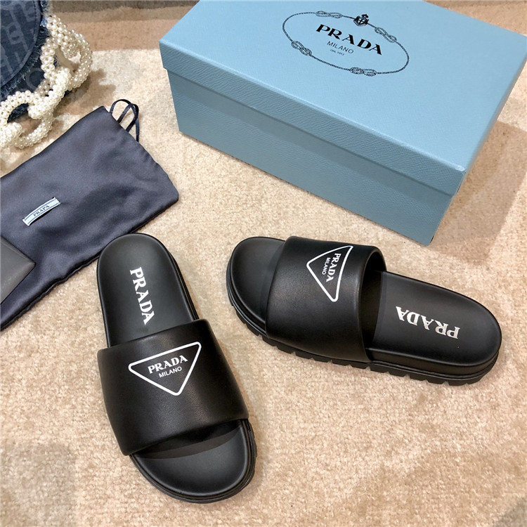 yellow prada slippers