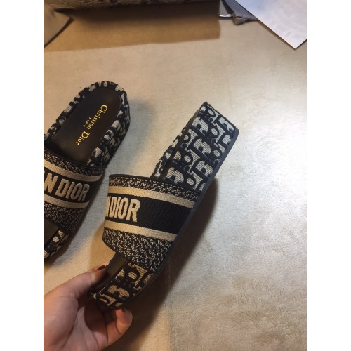 Replica Christian Dior Slippers For Women #868388 $64.00 USD for Wholesale