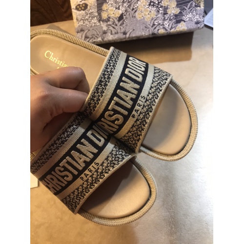 Replica Christian Dior Slippers For Women #868389 $64.00 USD for Wholesale