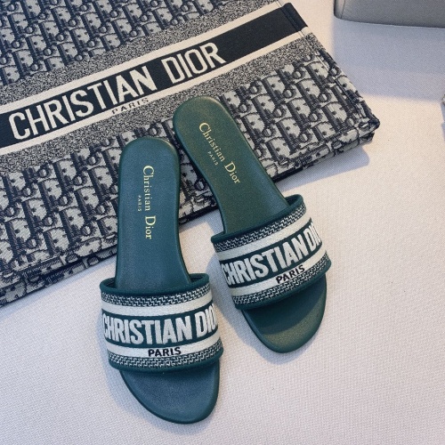 Replica Christian Dior Slippers For Women #868409 $48.00 USD for Wholesale