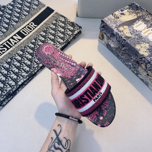 Replica Christian Dior Slippers For Women #868414 $48.00 USD for Wholesale