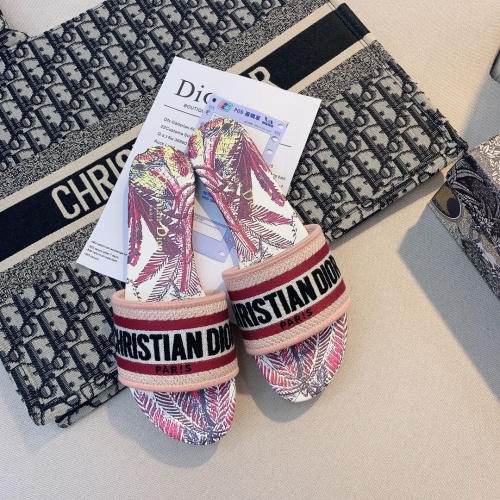 Replica Christian Dior Slippers For Women #868416 $48.00 USD for Wholesale