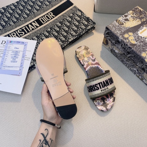 Replica Christian Dior Slippers For Women #868418 $48.00 USD for Wholesale