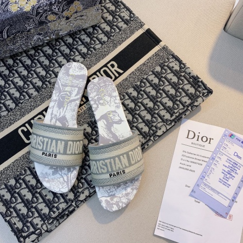 Replica Christian Dior Slippers For Women #868419 $48.00 USD for Wholesale