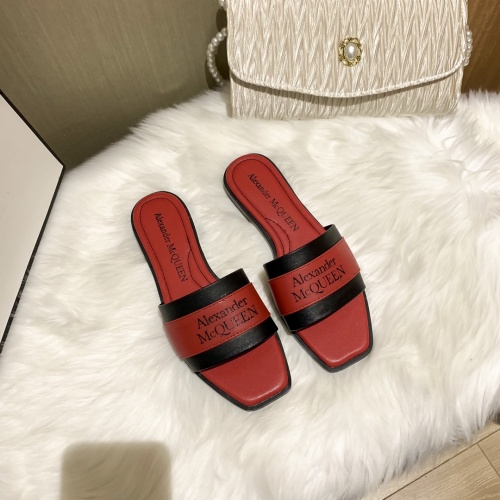 Replica Alexander McQueen Slippers For Women #868440 $52.00 USD for Wholesale