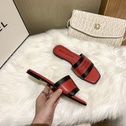 Replica Alexander McQueen Slippers For Women #868440 $52.00 USD for Wholesale