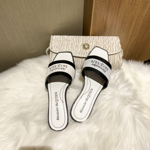 Replica Alexander McQueen Slippers For Women #868442 $52.00 USD for Wholesale