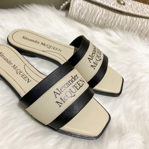 Replica Alexander McQueen Slippers For Women #868443 $52.00 USD for Wholesale