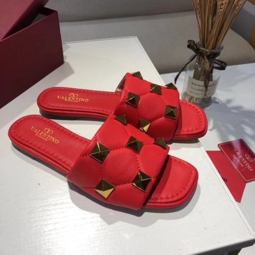 Replica Valentino Slippers For Women #868470 $52.00 USD for Wholesale