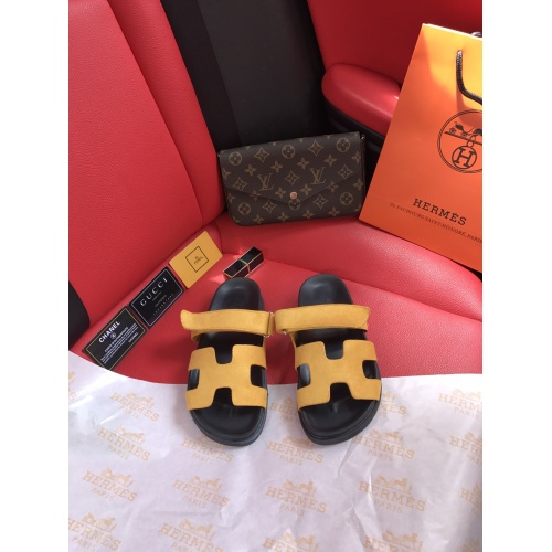 Replica Hermes Slippers For Women #868482 $60.00 USD for Wholesale