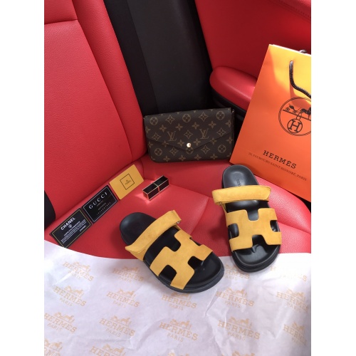 Replica Hermes Slippers For Women #868482 $60.00 USD for Wholesale