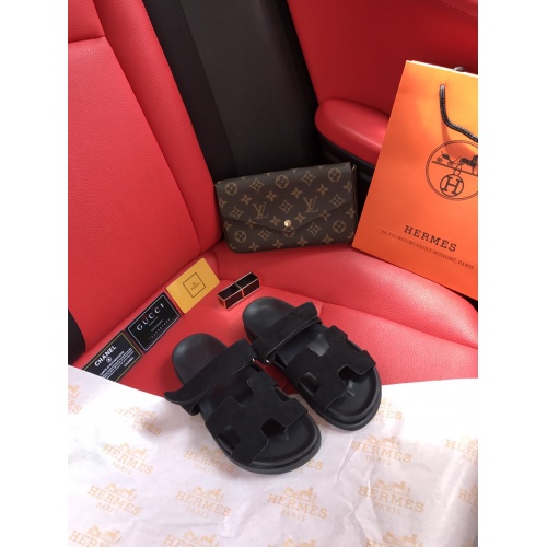 Replica Hermes Slippers For Women #868484 $60.00 USD for Wholesale