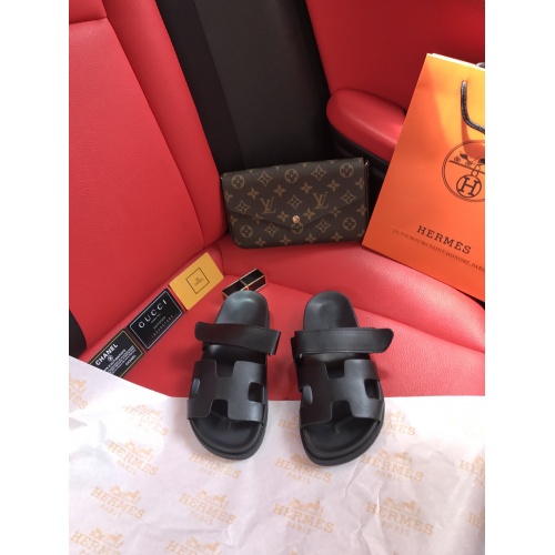 Replica Hermes Slippers For Women #868485 $60.00 USD for Wholesale