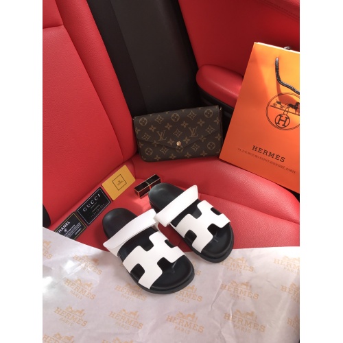 Replica Hermes Slippers For Women #868486 $60.00 USD for Wholesale