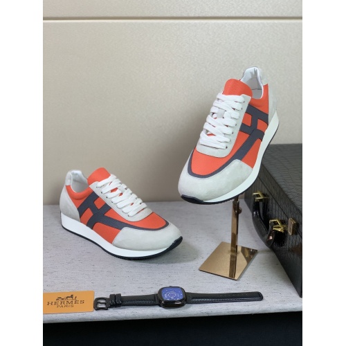 Replica Hermes Casual Shoes For Men #868698 $100.00 USD for Wholesale
