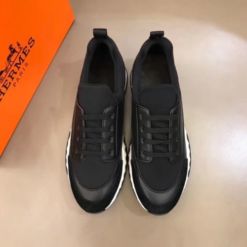 Replica Hermes Casual Shoes For Men #868718 $88.00 USD for Wholesale
