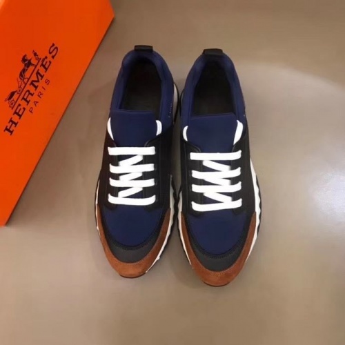 Replica Hermes Casual Shoes For Men #868719 $88.00 USD for Wholesale