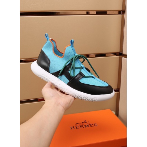Replica Hermes Casual Shoes For Men #868759 $88.00 USD for Wholesale