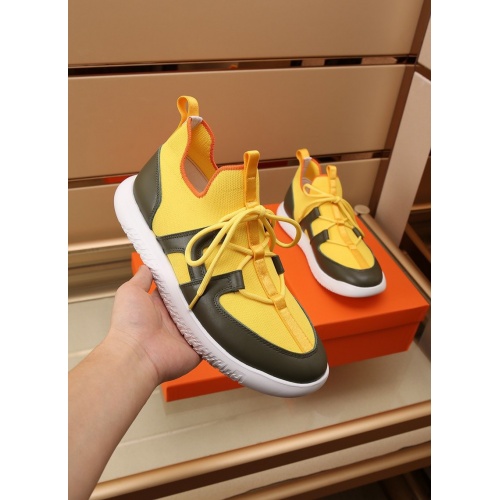 Replica Hermes Casual Shoes For Men #868761 $88.00 USD for Wholesale
