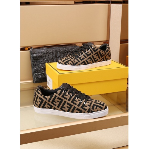 Replica Fendi Casual Shoes For Men #868766 $88.00 USD for Wholesale