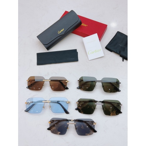 Replica Cartier AAA Quality Sunglasses #868882 $48.00 USD for Wholesale