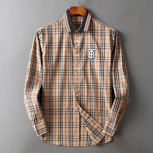 Burberry Shirts Long Sleeved For Men #869103 $40.00 USD, Wholesale Replica Burberry Shirts