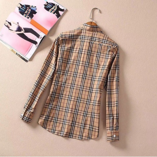 Replica Burberry Shirts Long Sleeved For Women #869107 $36.00 USD for Wholesale