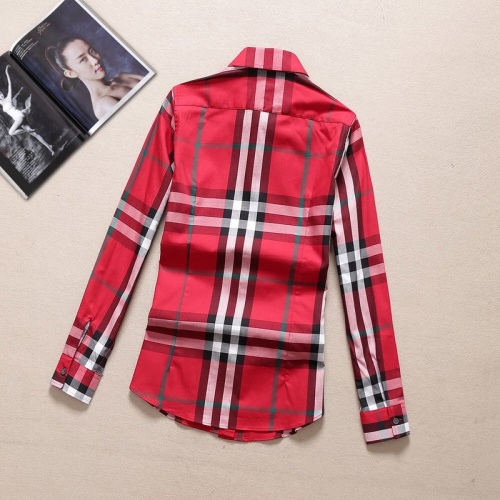 Replica Burberry Shirts Long Sleeved For Women #869112 $36.00 USD for Wholesale