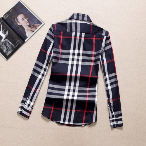 Replica Burberry Shirts Long Sleeved For Women #869113 $36.00 USD for Wholesale