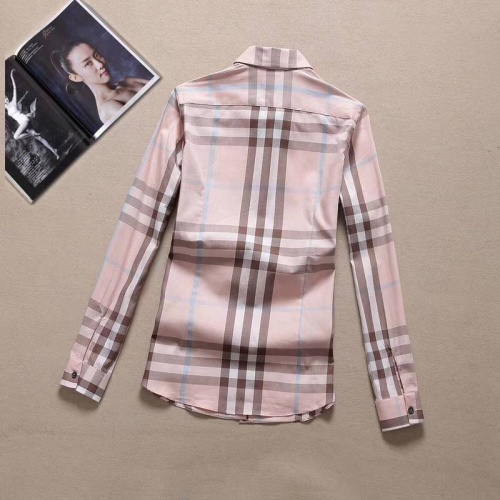 Replica Burberry Shirts Long Sleeved For Women #869115 $36.00 USD for Wholesale