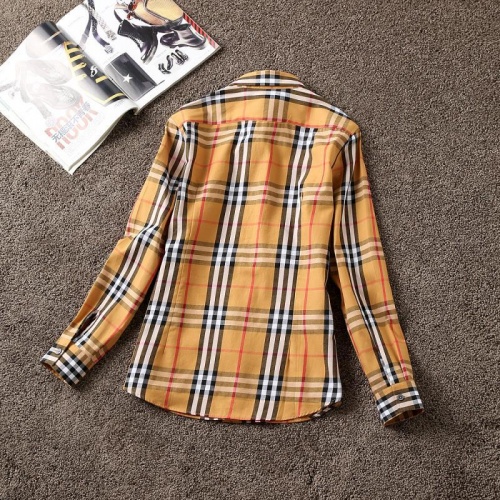 Replica Burberry Shirts Long Sleeved For Women #869121 $38.00 USD for Wholesale
