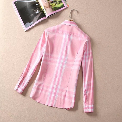 Replica Burberry Shirts Long Sleeved For Women #869129 $38.00 USD for Wholesale