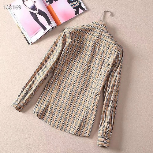 Replica Burberry Shirts Long Sleeved For Women #869132 $38.00 USD for Wholesale