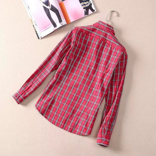 Replica Burberry Shirts Long Sleeved For Women #869135 $38.00 USD for Wholesale