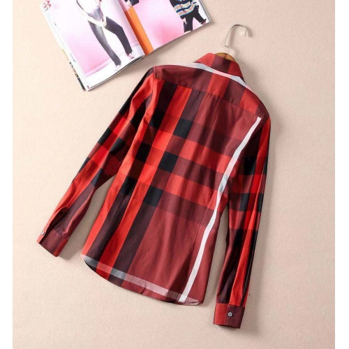 Replica Burberry Shirts Long Sleeved For Women #869137 $38.00 USD for Wholesale