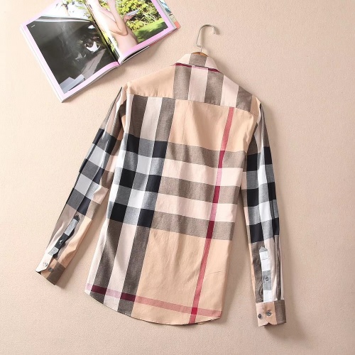 Replica Burberry Shirts Long Sleeved For Women #869139 $38.00 USD for Wholesale