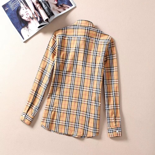 Replica Burberry Shirts Long Sleeved For Women #869140 $38.00 USD for Wholesale