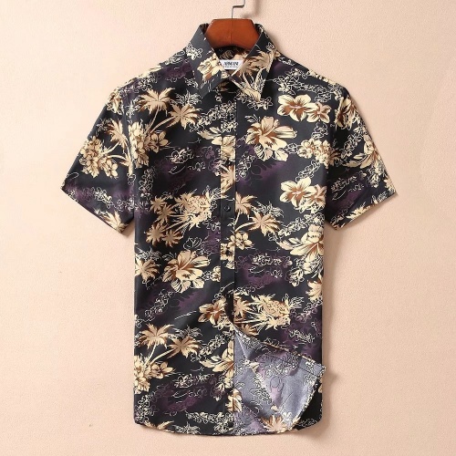 Armani Shirts Short Sleeved For Men #869170 $34.00 USD, Wholesale Replica Armani Shirts