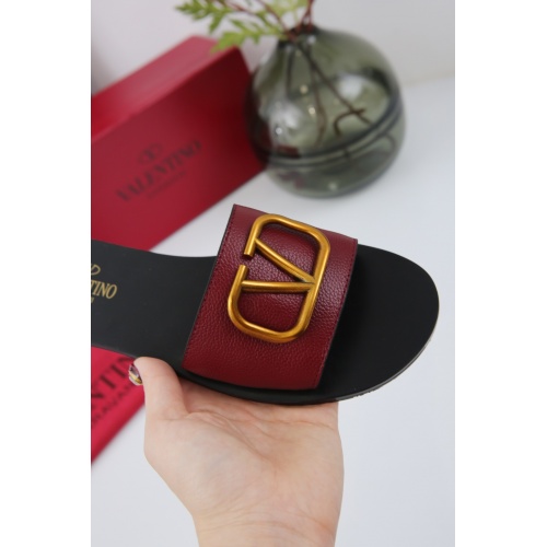 Replica Valentino Slippers For Women #869221 $66.00 USD for Wholesale