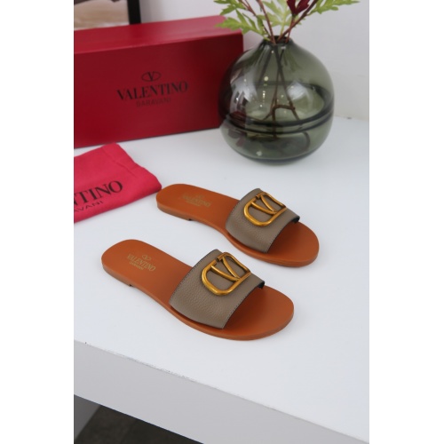 Replica Valentino Slippers For Women #869223 $66.00 USD for Wholesale